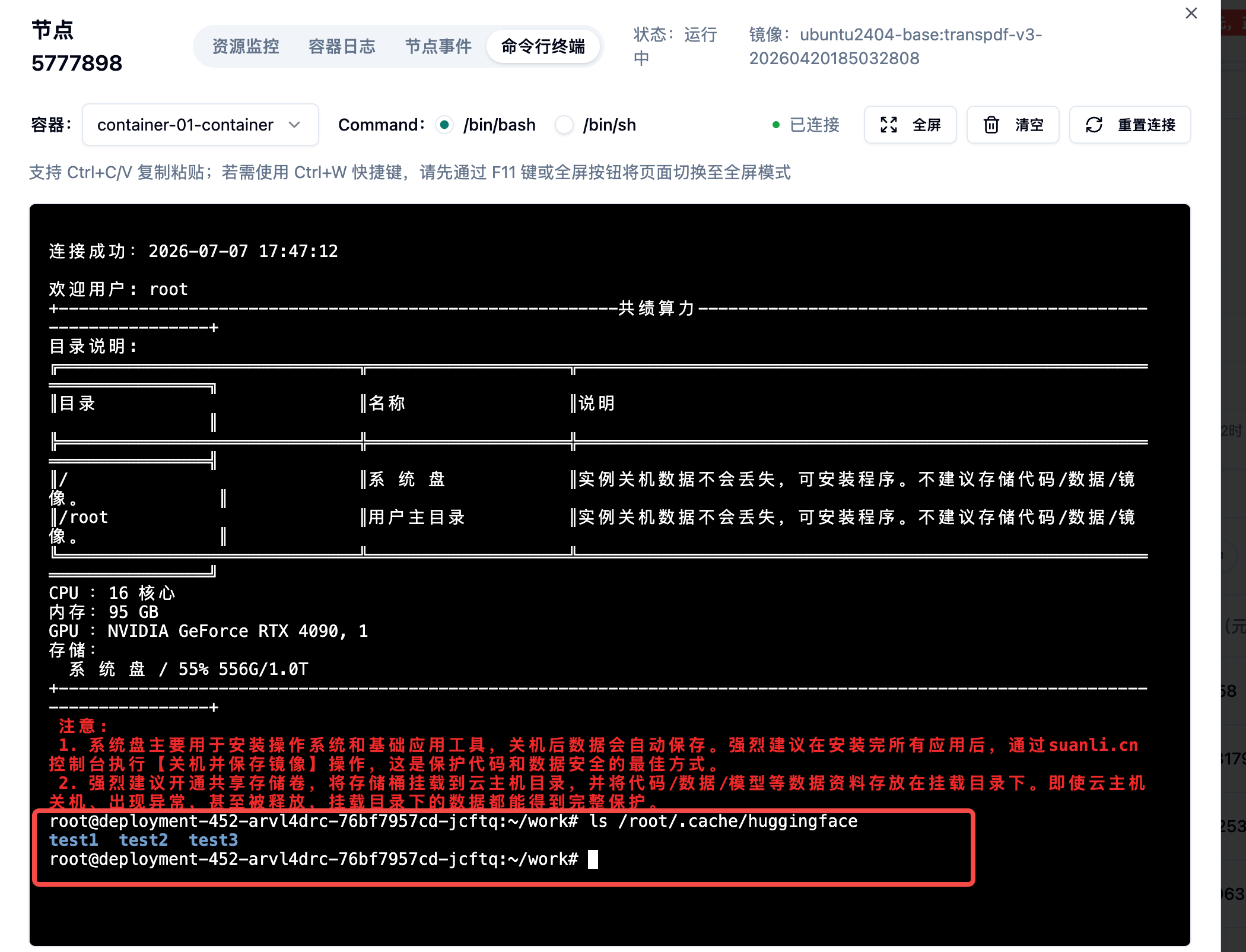 3.终端查看挂载示意图