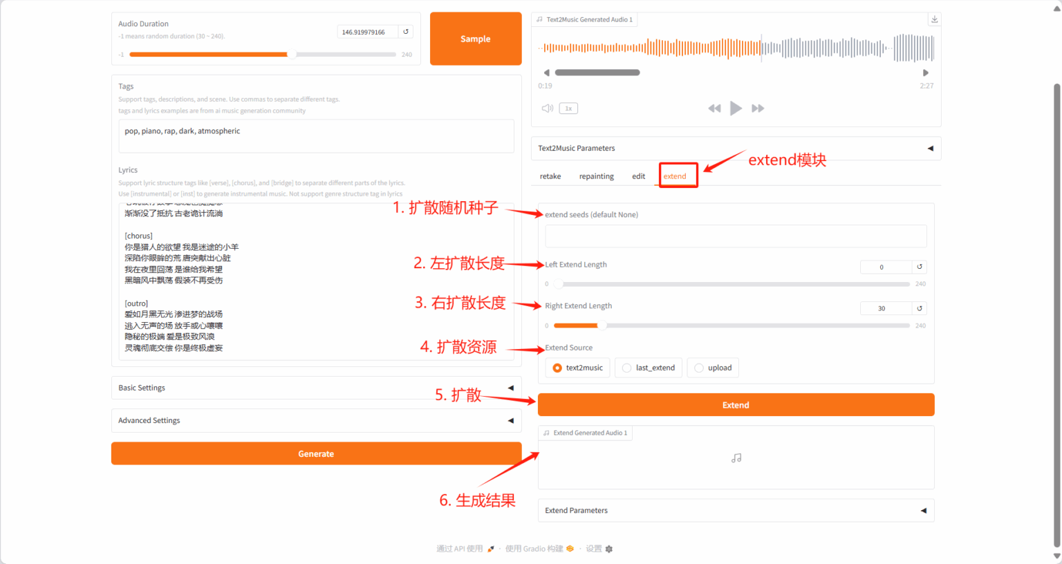 2.4 Extend Tab示意图