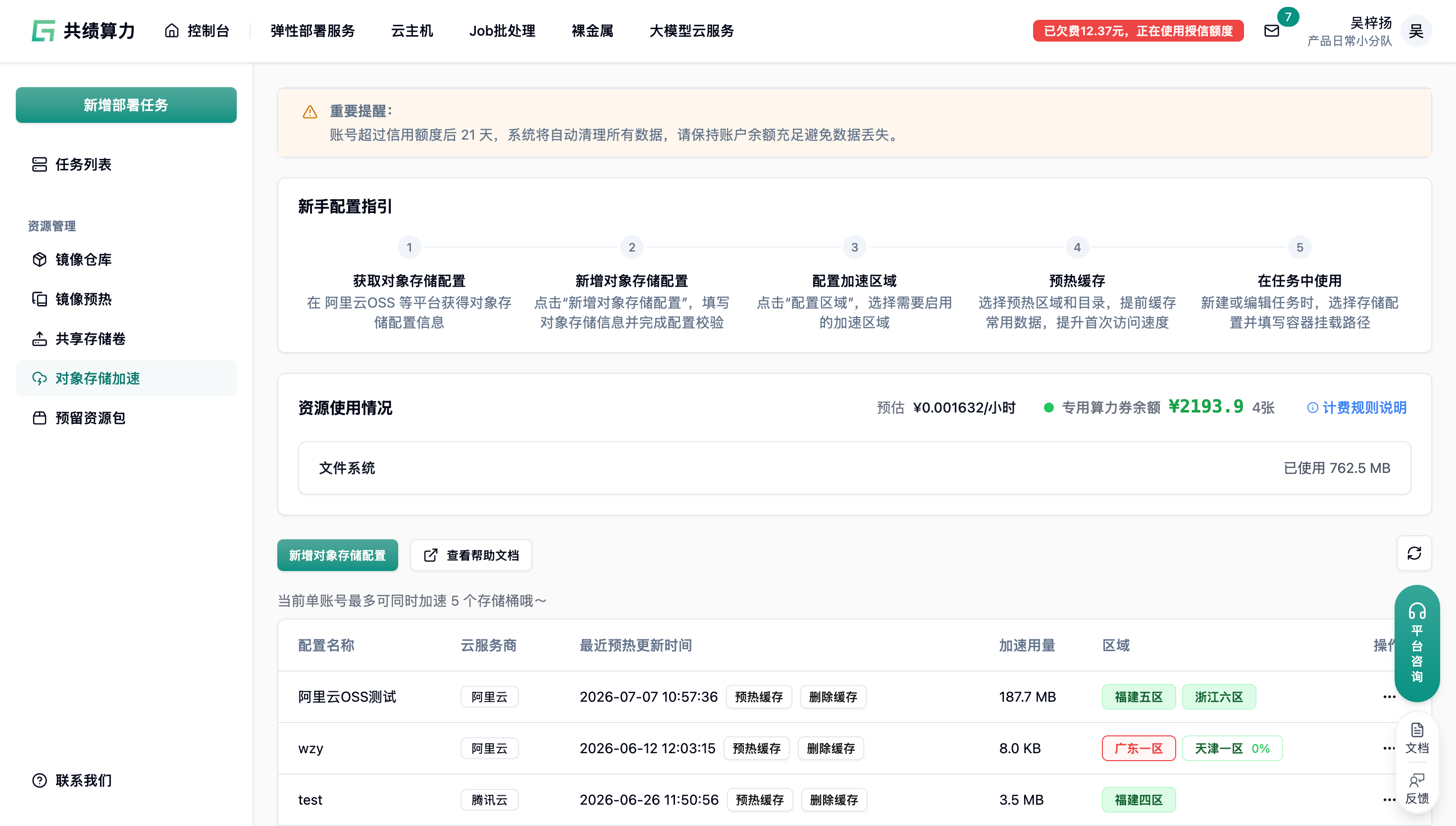 2.1. 对象存储加速示意图